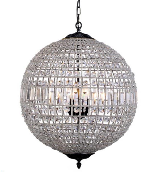 Rental store for 24 inch black mia crystal chandelier in Portland Oregon