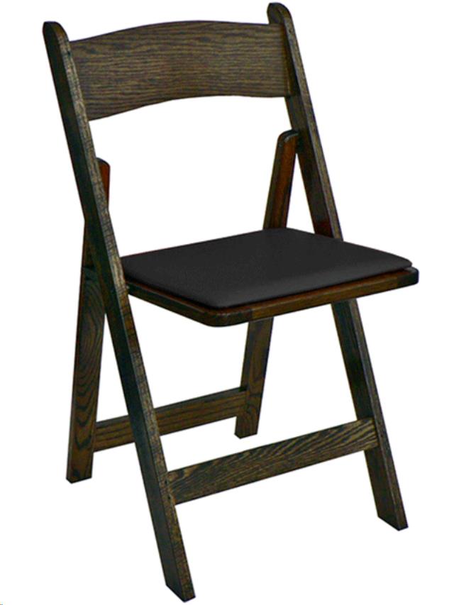 Rental store for spanish oak black pad wood chair in Portland Oregon