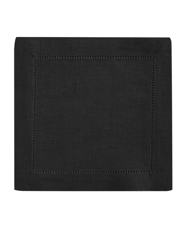 Rental store for 20 inch sq hemstitch black napkin in Portland Oregon