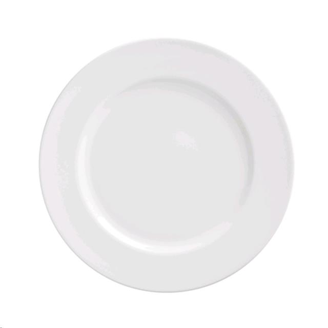 Rental store for white rim luncheon plate in Portland Oregon