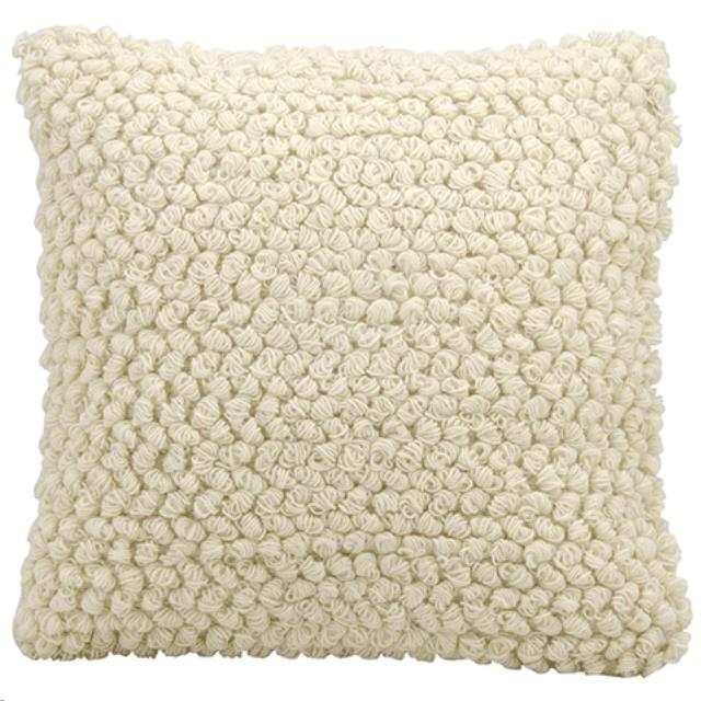 Rental store for ivory knobby knit pillow in Portland Oregon