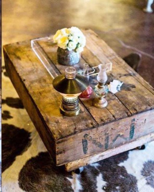 Rental store for vintage nw crate table in Portland Oregon