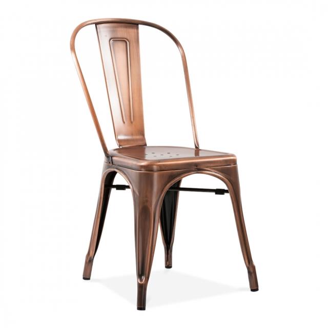 Rental store for copper metal dining chair in Portland Oregon