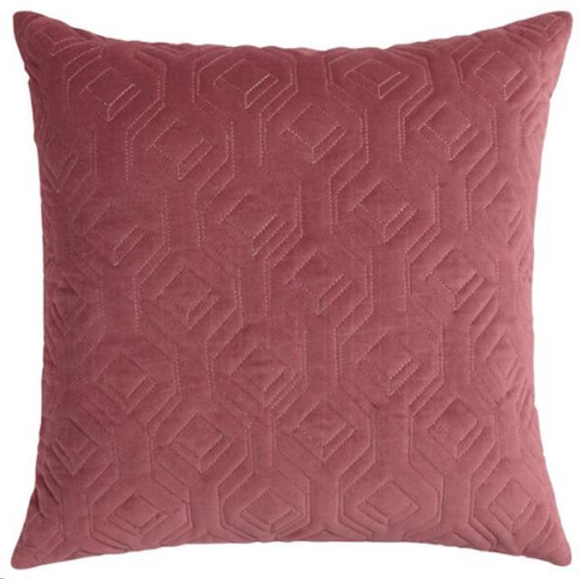 Rental store for rose quilted velvet pillow in Portland Oregon