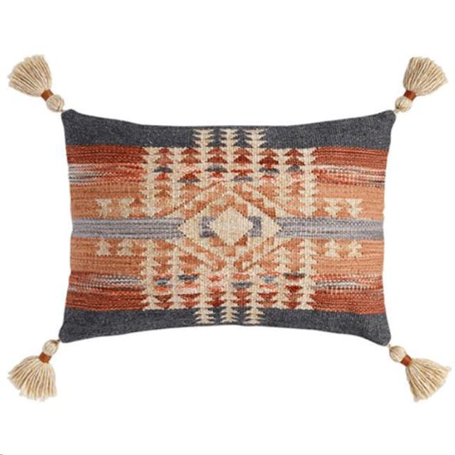 Rental store for southwest woven pillow w tassels in Portland Oregon