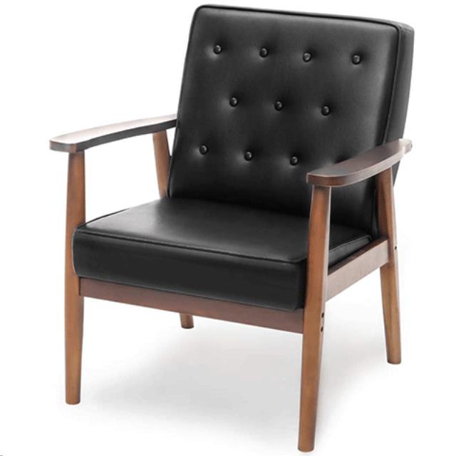 Rental store for ebony draper armchair in Portland Oregon