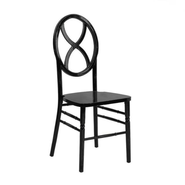 Rental store for black sandglass chair in Portland Oregon