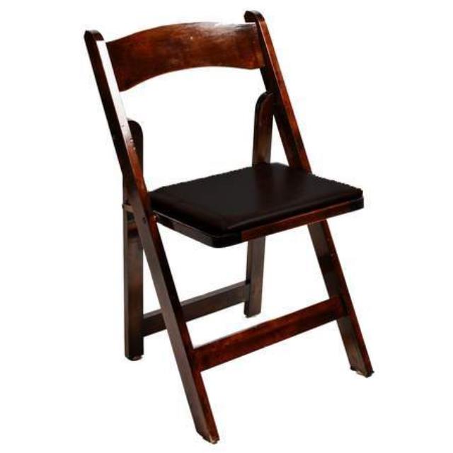 Rental store for fruitwood folding chair in Portland Oregon