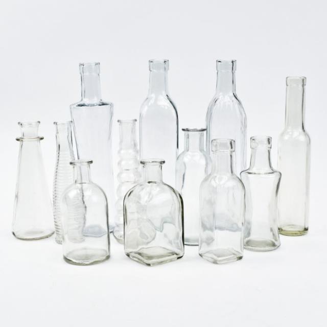Rental store for vintage glass bud vase assorted in Portland Oregon