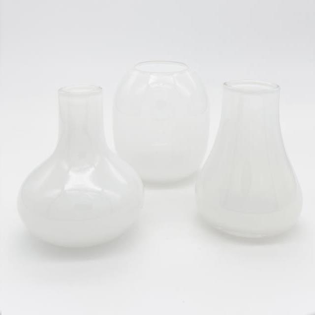 Rental store for milk glass bud vase assorted in Portland Oregon