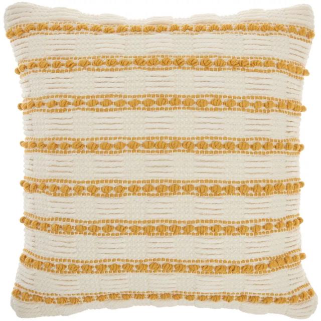 Rental store for mustard stripe knit pillow in Portland Oregon