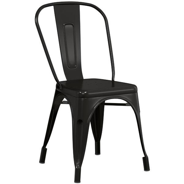 Rental store for black metal dining chair in Portland Oregon