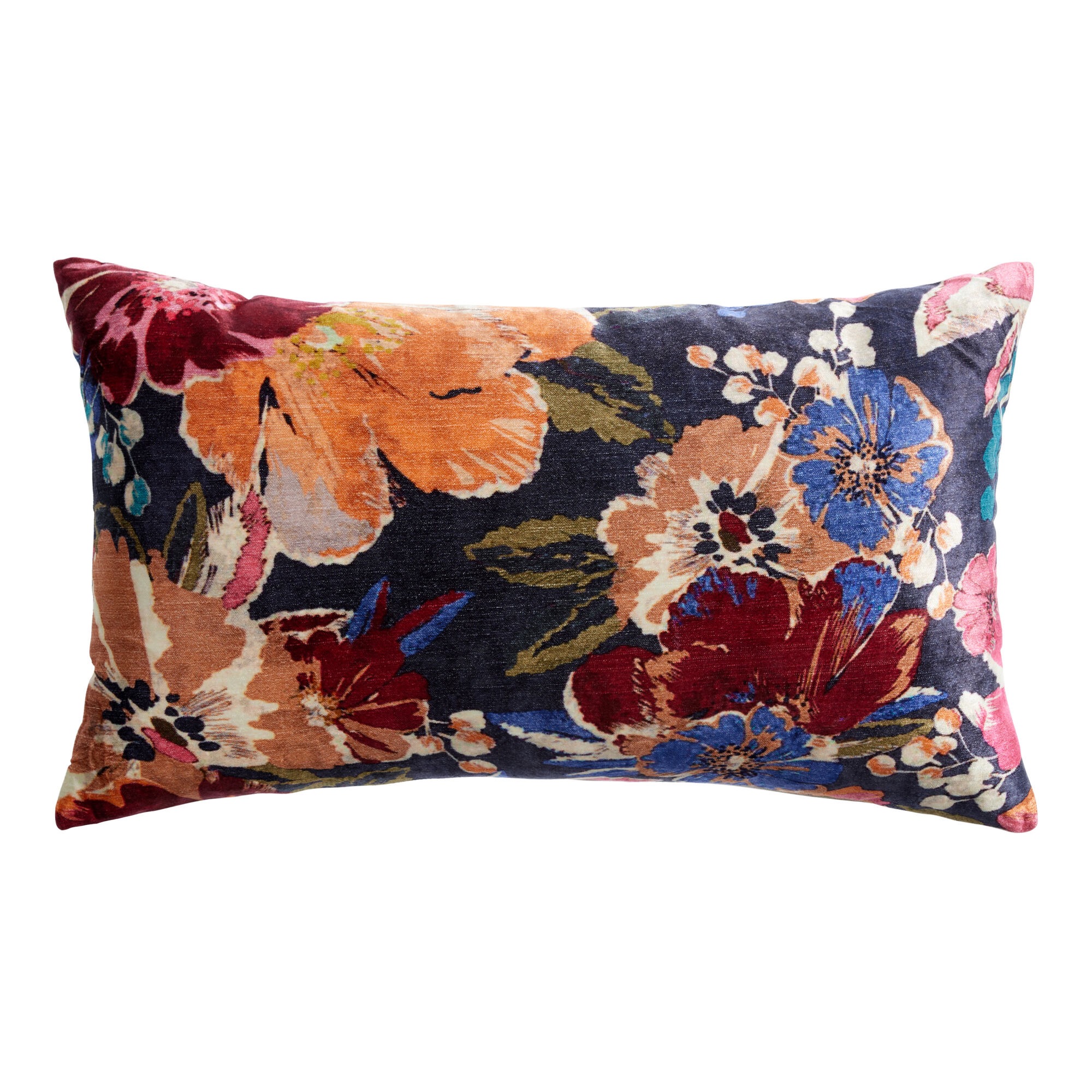 Rental store for velvet floral pillow in Portland Oregon