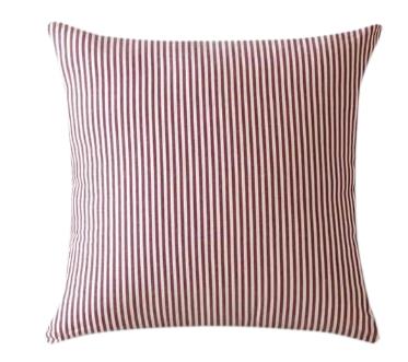 Rental store for red and white stripe pillow in Portland Oregon