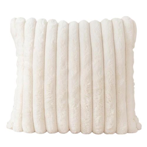 Rental store for ivory stripe fluff pillow in Portland Oregon