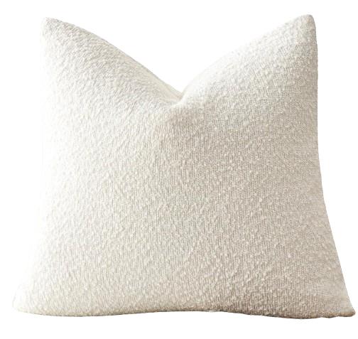 Rental store for white boucle pillow in Portland Oregon