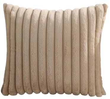 Rental store for khaki stripe fluff pillow in Portland Oregon