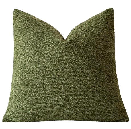 Rental store for moss boucle pillow in Portland Oregon