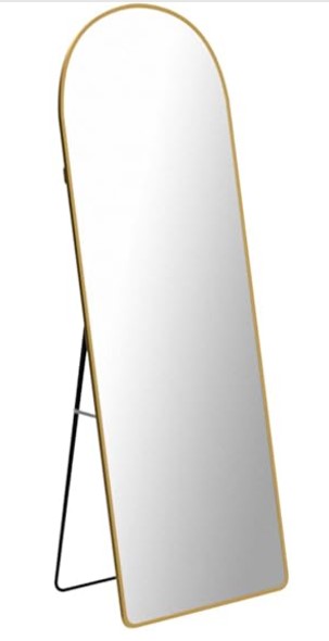 Rental store for gold arch floor standing mirror in Portland Oregon