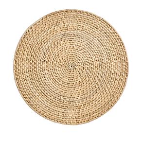 Rental store for natural rattan placemat 14 inch rd in Portland Oregon