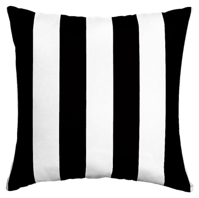 Rental store for black cabana stripe pillow in Portland Oregon