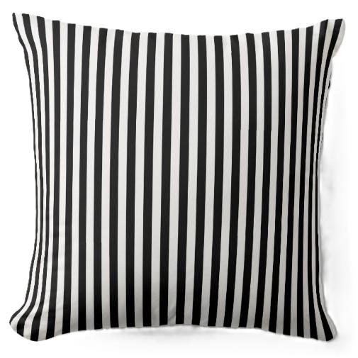 Rental store for black stripe pillow in Portland Oregon