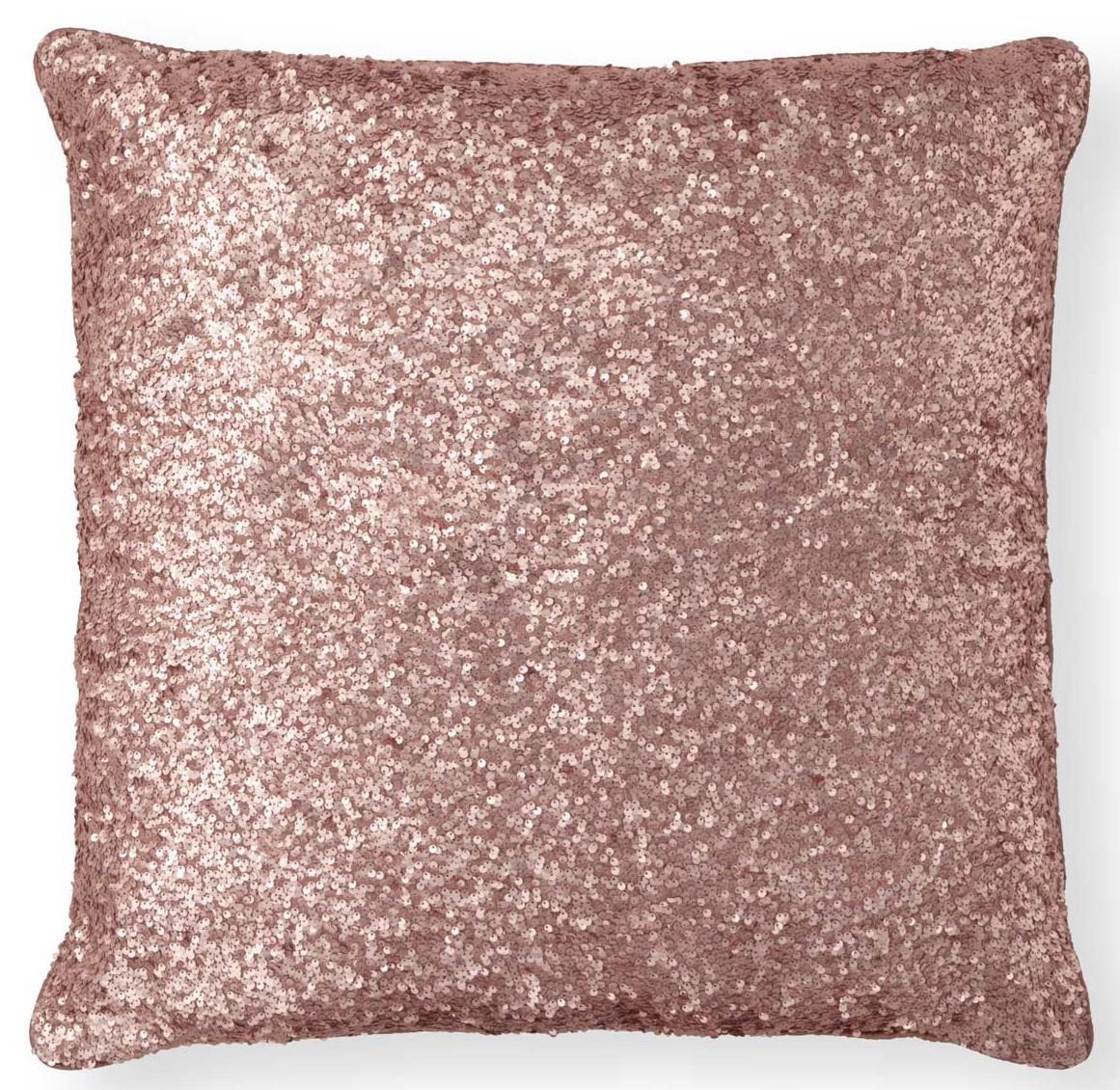 Rental store for blush sequin pillow in Portland Oregon