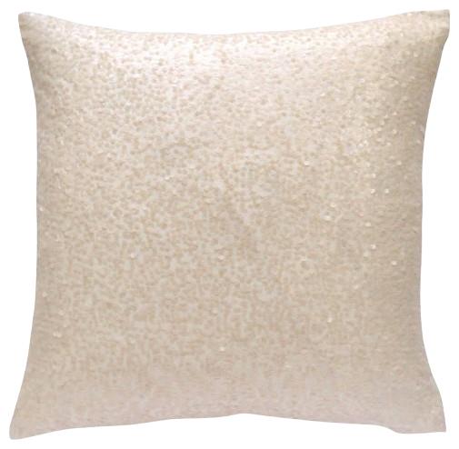 Rental store for ivory sequin pillow in Portland Oregon