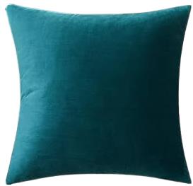 Rental store for peacock velvet pillow in Portland Oregon