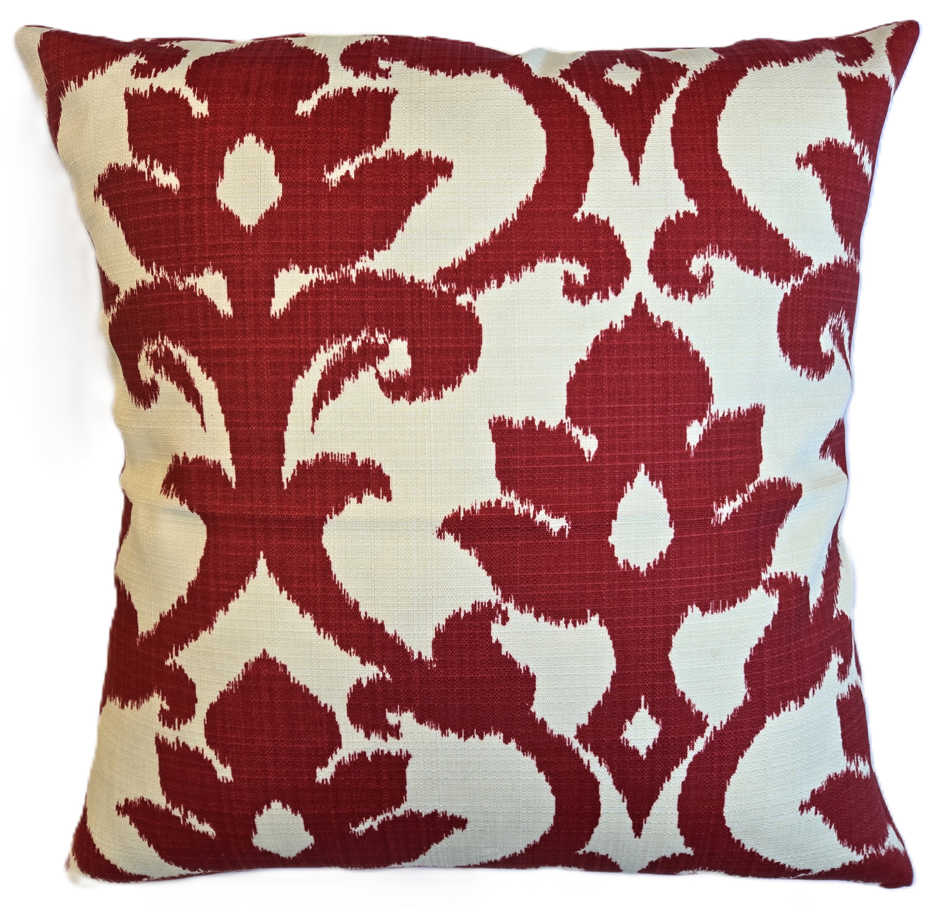 Rental store for red ikat pillow in Portland Oregon