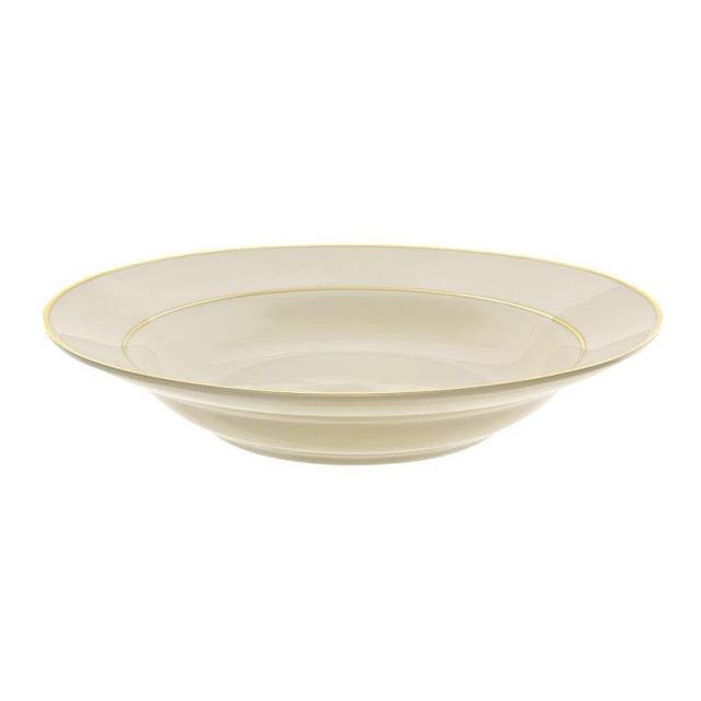 Rental store for ivory gold soup plate 8oz in Portland Oregon