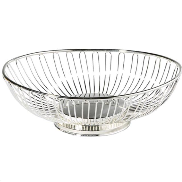 Rental store for 8  SILVER METAL OVAL BASKET in Portland OR